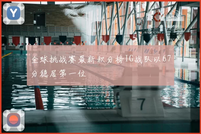 全球挑战赛最新积分榜IG战队以67分稳居第一位