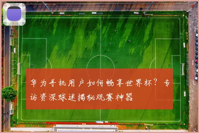 华为手机用户如何畅享世界杯?专访资深球迷揭秘观赛神器